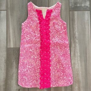 Lilly Pulitzer for Target See Ya Later Hot Pink Shift Dress Kids Girls 6/6x